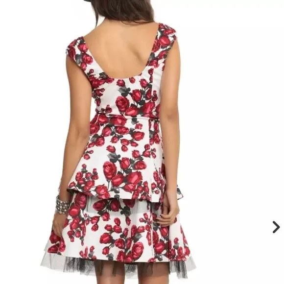 Hearts & Roses Ruffle Tiered Dress Curset Tie - Picture 4 of 13